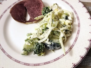 salad redka and broccoli